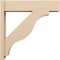 Ekena Millwork 8-in W x 34-in D x 34-in H Funston Block Rough Cedar Woodgrain TimberThane Outlooker, Primed Tan OUTUR080X34X34FST44RCPR - alternate 5